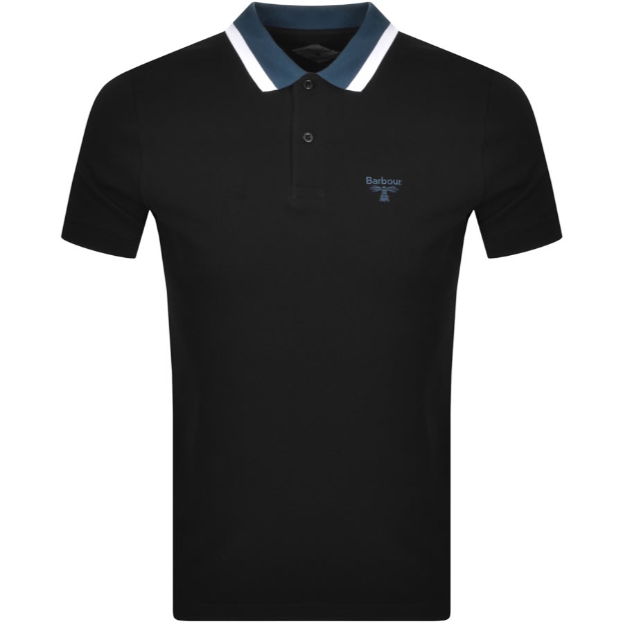 Alternative Image for ProductBarbour Beacon Short Sleeved Polo T Shirt Black1